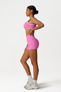 Women High-Waisted Butt-Lifting Yoga Set: Sports Bra + Shorts