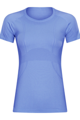 Women Seamless Round Neck Short Sleeve Sport T-Shirt