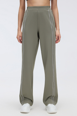 Women's Fall Double Side Stripes Relaxed Straight Leg Pants