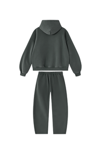 Unisex Fall Fleece Sets:Relaxed Hoodie And Sweatpants