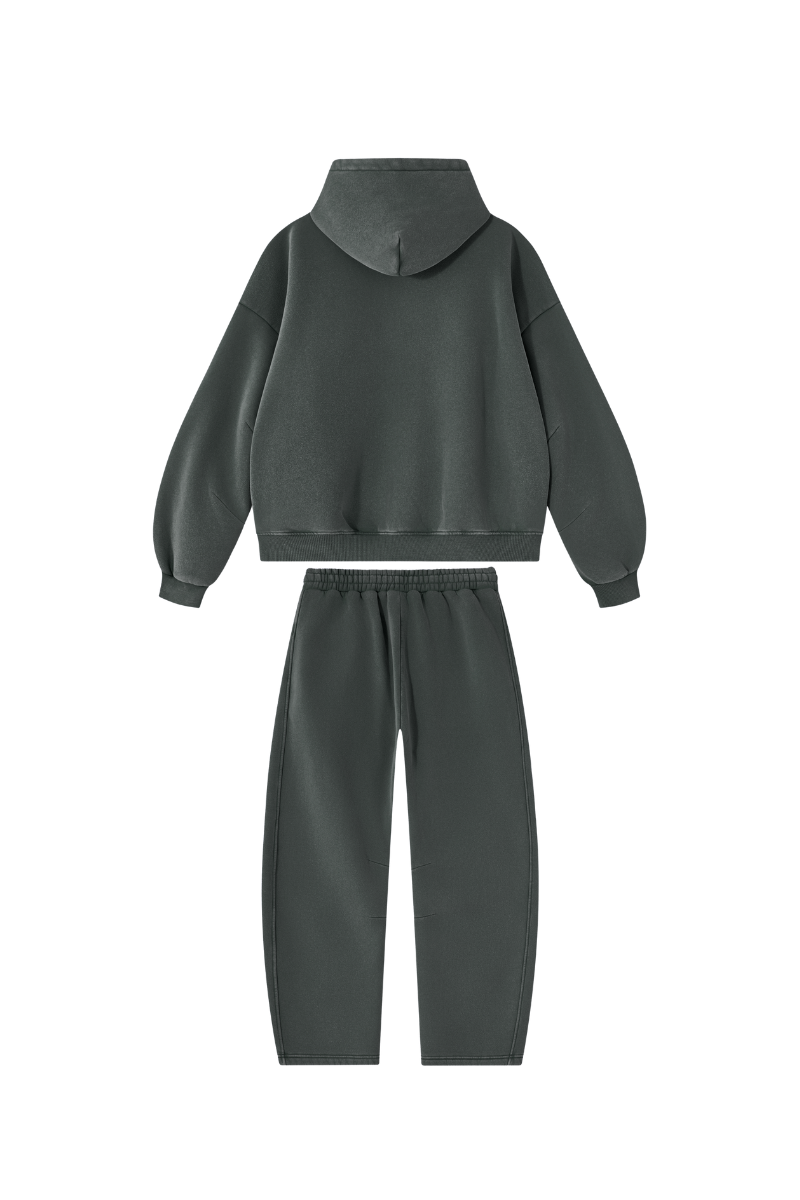 Unisex Fall Fleece Sets:Relaxed Hoodie And Sweatpants