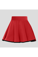 Women's Tennis Color Trim Pleated Athletic Mini Skirt