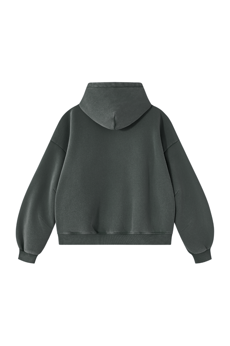 Unisex Fall Fleece Heavyweight Washed Drop Shoulder Hoodie