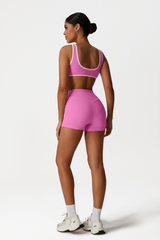 Women High-Waisted Butt-Lifting Yoga Set: Sports Bra + Shorts