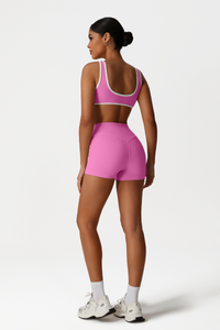 Women High-Waisted Butt-Lifting Yoga Set: Sports Bra + Shorts
