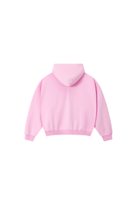 Women Fall 100% Cotton Retro Boxy Two-Way Zip Hooded Jacket