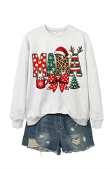 Women's Winter/Fall Christmas Santa Multi-color Pullover