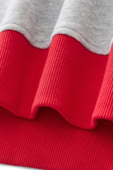 Women's Fall Cozy Fleece Mock Neck Color Block Sweatshirt