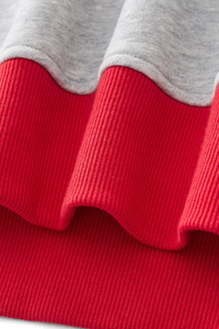 Women's Fall Cozy Fleece Mock Neck Color Block Sweatshirt