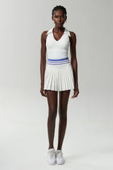 Sports & Fitness V-neck quick-drying tennis skirt two-piece set