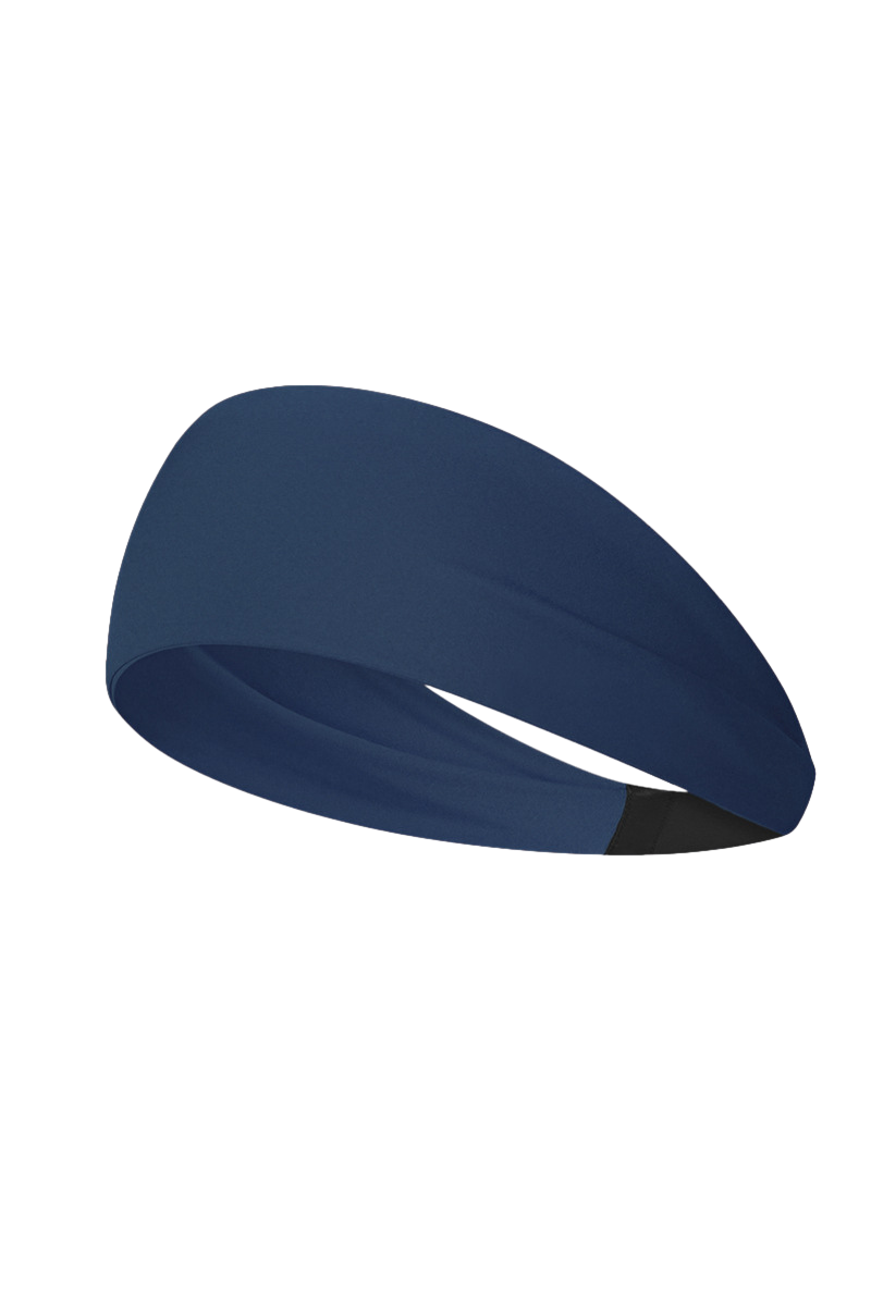 Women's exercise sweat-absorbing headband.