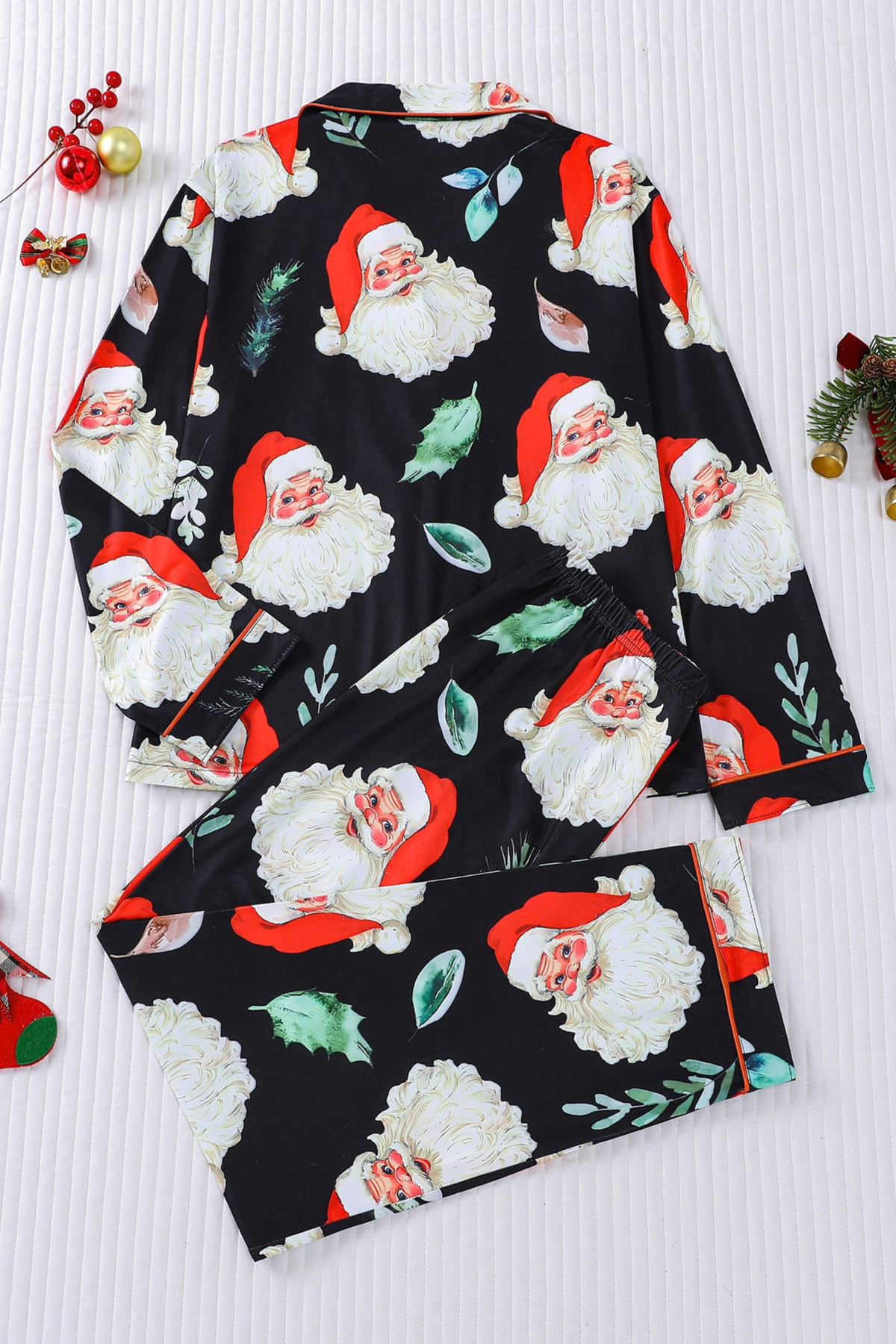 Women's Christmas Tree Printed Christmas Pajama Set