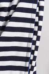 Plus Size Women's Fall Stripe Elastic Waistband Casual Pants