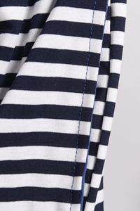 Plus Size Women's Fall Stripe Elastic Waistband Casual Pants