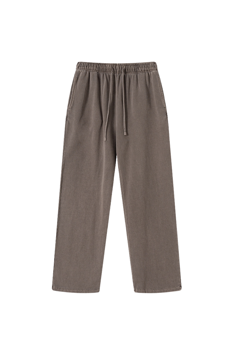 Unisex Fall 100% Cotton Vintage Washed Relaxed Sweatpants