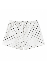 Unisex Fall Polka Dot Elastic Waist Drawstring Casual Shorts