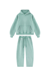 Unisex Fall Fleece Sets:Relaxed Hoodie And Sweatpants