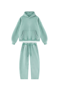 Unisex Fall Fleece Sets:Relaxed Hoodie And Sweatpants