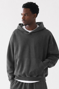 Men's Fall 100% Cotton Kangaroo Pocket Washed Hoodies