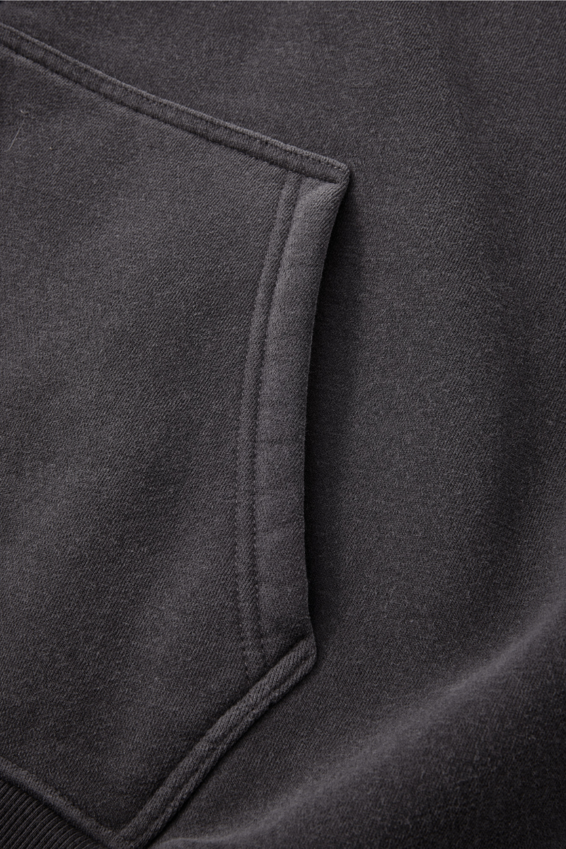 Men's Fleece-Lined Spray-Faded Oversized Hooded Jacket