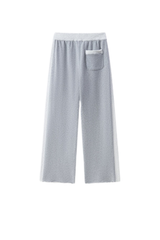 Women's Fall 100% Cotton Contrast-Stitch Caual Sweatpants