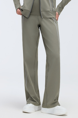 Women's Fall Double Side Stripes Relaxed Straight Leg Pants