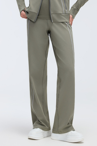Women's Fall Double Side Stripes Relaxed Straight Leg Pants