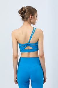 Beauty Back Irregular Strap Sports Bra