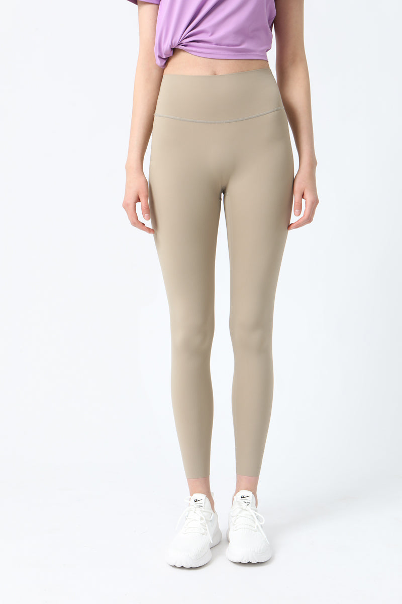 Lycra High Waisted Nude  Leggings