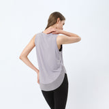 Solid Mesh Insert  Tank Top