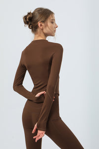 Women's Long-Sleeved Double Zipper perfermance Jacket
