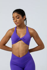 Padded Detachable Twist Sports Bra