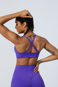 Padded Detachable Twist Sports Bra