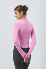 Women's Long-Sleeved Double Zipper perfermance Jacket