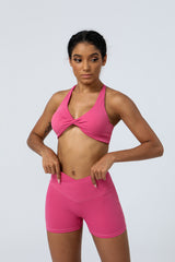 Padded Detachable Twist Sports Bra