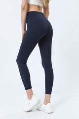 Bulit In Underwear Solid Tummy Control Sports Leggings