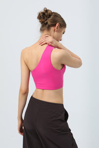 Women One Shoulder Sport Bra