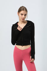 Thumb Holes Side Pockets Workout perfermance Jacket