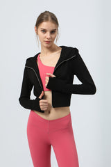 Thumb Holes Side Pockets Workout perfermance Jacket