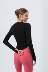 Women's Long-Sleeved Double Zipper perfermance Jacket