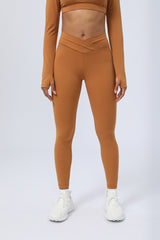 Women's Cross Spliced Peach Butt Lifting Leggings