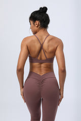 Women's Cross Back Shockproof Sports Bra