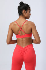 Women's Cross Back Shockproof Sports Bra