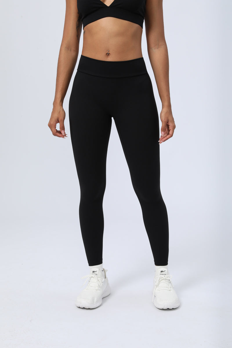 Women's V-Waist Hips Pleated Peach Hips Leggings