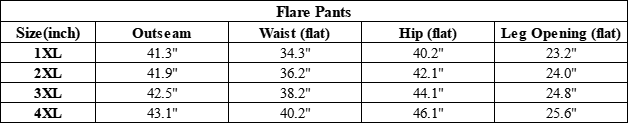 Plus Size Women's Elastic Waist Yoga Flare Pants