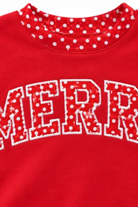 Women's Fall Letter Appliqué Embroidery Mockneck Sweatshirt