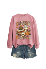 Women's Fall Christmas Cute Pumpkin Letter Print Pullover