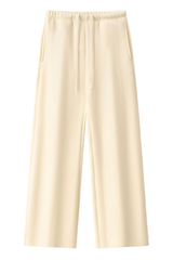 Unisex Fall Drawstring Side Pocket Wide Leg Sweatpants