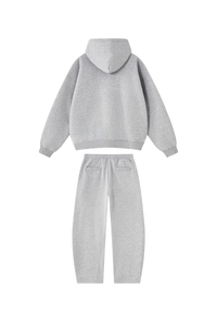 Unisex Fall Fleece Hoodie & Wide Leg Sweatpants Casual Set