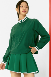 Women's Fall Tennis Set:Quarter Zip Sweatshirts And Skirts